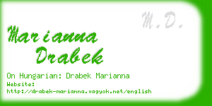 marianna drabek business card